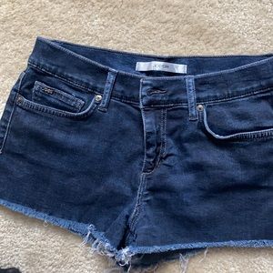 Joe’s jeans dark wash denim shorts